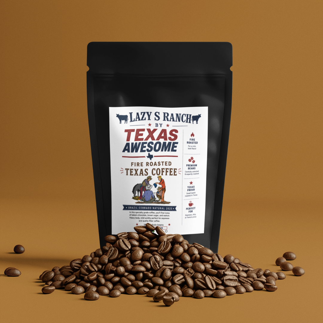 Lazy S Ranch Fire Roasted Texas Coffee – Brazil Cerrado Natural 2026